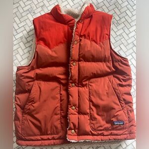 Patagonia reversible shearling vest XL